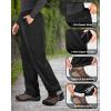 image33000ft Packable Rain Pants for Men Waterproof Hiking Pants Lightweight Rain Pants Outdoor Windproof Pant for Golf FishingBlack