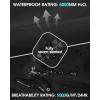 image33000ft Packable Rain Pants for Women Waterproof Pants Lightweight Rain Over Pants Outdoor Windproof Pant for Golf HikingBlack