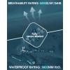 image33000ft Packable Rain Pants for Women Waterproof Pants Lightweight Rain Over Pants Outdoor Windproof Pant for Golf HikingCeramic Blue
