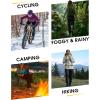 image33000ft Packable Rain Pants for Women Waterproof Pants Lightweight Rain Over Pants Outdoor Windproof Pant for Golf HikingCeramic Blue