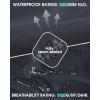 image33000ft Packable Rain Pants for Women Waterproof Pants Lightweight Rain Over Pants Outdoor Windproof Pant for Golf HikingDark Grey