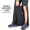 image33000ft Womens Convertible Hiking Pants Quick Dry ZipOff Hiking Pants for Fishing Travel Camping BlackBlack