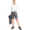 image33000ft Womens Convertible Hiking Pants Quick Dry ZipOff Hiking Pants for Fishing Travel Camping BlackGrey