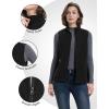 image33000ft Womens Fleece Vest Lightweight Warm Polar Soft Vests Outerwear with Zip Up Pockets Sleeveless Jacket for WinterBlack