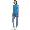 image33000ft Womens Fleece Vest Lightweight Warm Polar Soft Vests Outerwear with Zip Up Pockets Sleeveless Jacket for WinterBright Blue