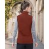 image33000ft Womens Fleece Vest Lightweight Warm Polar Soft Vests Outerwear with Zip Up Pockets Sleeveless Jacket for WinterCaramel