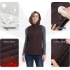 image33000ft Womens Fleece Vest Lightweight Warm Polar Soft Vests Outerwear with Zip Up Pockets Sleeveless Jacket for WinterChocolate