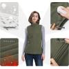 image33000ft Womens Fleece Vest Lightweight Warm Polar Soft Vests Outerwear with Zip Up Pockets Sleeveless Jacket for WinterGreen