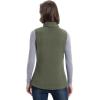 image33000ft Womens Fleece Vest Lightweight Warm Polar Soft Vests Outerwear with Zip Up Pockets Sleeveless Jacket for WinterGreen