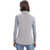 image33000ft Womens Fleece Vest Lightweight Warm Polar Soft Vests Outerwear with Zip Up Pockets Sleeveless Jacket for WinterLight Grey