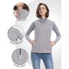 image33000ft Womens Fleece Vest Lightweight Warm Polar Soft Vests Outerwear with Zip Up Pockets Sleeveless Jacket for WinterLight Grey