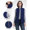 image33000ft Womens Fleece Vest Lightweight Warm Polar Soft Vests Outerwear with Zip Up Pockets Sleeveless Jacket for WinterNavy