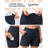 image33000ft Womens Golf Shorts 5 Inch Inseam Quick Dry Ladies Stretch Packable Hiking Casual with 4 PocketsDark Grey