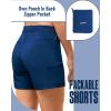 image33000ft Womens Golf Shorts 5 Inch Inseam Quick Dry Ladies Stretch Packable Hiking Casual with 4 PocketsDeep Blue