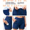 image33000ft Womens Golf Shorts 5 Inch Inseam Quick Dry Ladies Stretch Packable Hiking Casual with 4 PocketsDeep Blue