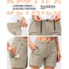 image33000ft Womens Golf Shorts 5 Inch Inseam Quick Dry Ladies Stretch Packable Hiking Casual with 4 PocketsKhaki