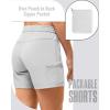 image33000ft Womens Golf Shorts 5 Inch Inseam Quick Dry Ladies Stretch Packable Hiking Casual with 4 PocketsLight Grey
