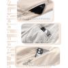 image33000ft Womens Hooded Lightweight Softshell Vest Fleece Lined Windproof Zip Up Sleeveless Jacket for Hiking Golf RunningLight Khaki