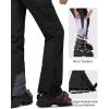 image33000ft Womens Insulated Snow Pants Waterproof Snowboard Ski Pants with Boot GaitersBlack