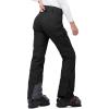 image33000ft Womens Insulated Snow Pants Waterproof Snowboard Ski Pants with Boot GaitersBlack