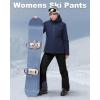image33000ft Womens Insulated Snow Pants Waterproof Snowboard Ski Pants with Boot GaitersBlack