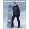 image33000ft Womens Insulated Snow Pants Waterproof Snowboard Ski Pants with Boot GaitersBlue