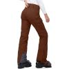 image33000ft Womens Insulated Snow Pants Waterproof Snowboard Ski Pants with Boot GaitersBrown