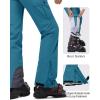 image33000ft Womens Insulated Snow Pants Waterproof Snowboard Ski Pants with Boot GaitersPeacock Blue