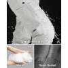 image33000ft Womens Insulated Snow Pants Waterproof Snowboard Ski Pants with Boot GaitersWhite