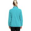 image33000ft Womens Lightweight Long Sleeve Fleece Pullover Jacket Quarter Zip Top Warm Polar Sweatshirt with Zipper PocketsBlue