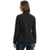 image33000ft Womens Lightweight Softshell Jacket Fleece Lined Windbreaker Waterproof Warm Jacket for Running Golf HikingBlack
