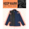 image33000ft Womens Lightweight Softshell Jacket Fleece Lined Windbreaker Waterproof Warm Jacket for Running Golf HikingBlue