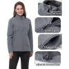 image33000ft Womens Lightweight Softshell Jacket Fleece Lined Windbreaker Waterproof Warm Jacket for Running Golf HikingGrey