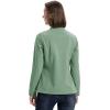image33000ft Womens Lightweight Softshell Jacket Fleece Lined Windbreaker Waterproof Warm Jacket for Running Golf HikingLight Green