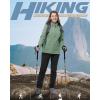 image33000ft Womens Lightweight Softshell Jacket Fleece Lined Windbreaker Waterproof Warm Jacket for Running Golf HikingLight Green