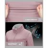 image33000ft Womens Lightweight Softshell Jacket Fleece Lined Windbreaker Waterproof Warm Jacket for Running Golf HikingPale Rosy