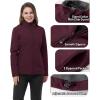 image33000ft Womens Lightweight Softshell Jacket Fleece Lined Windbreaker Waterproof Warm Jacket for Running Golf HikingWine