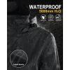 image33000ft Womens Rain Jacket Waterproof Lightweight Packable Raincoat with Hood for Golf Hiking Travel WindbreakerBlack
