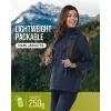 image33000ft Womens Rain Jacket Waterproof Lightweight Packable Raincoat with Hood for Golf Hiking Travel WindbreakerDark Blue
