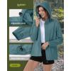 image33000ft Womens Rain Jacket Waterproof Lightweight Packable Raincoat with Hood for Golf Hiking Travel WindbreakerDenim Blue