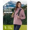 image33000ft Womens Rain Jacket Waterproof Lightweight Packable Raincoat with Hood for Golf Hiking Travel WindbreakerDry Rose