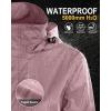 image33000ft Womens Rain Jacket Waterproof Lightweight Packable Raincoat with Hood for Golf Hiking Travel WindbreakerDry Rose