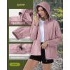 image33000ft Womens Rain Jacket Waterproof Lightweight Packable Raincoat with Hood for Golf Hiking Travel WindbreakerDry Rose