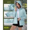 image33000ft Womens Rain Jacket Waterproof Lightweight Packable Raincoat with Hood for Golf Hiking Travel WindbreakerFog Blue