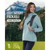 image33000ft Womens Rain Jacket Waterproof Lightweight Packable Raincoat with Hood for Golf Hiking Travel WindbreakerFog Blue