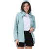 image33000ft Womens Rain Jacket Waterproof Lightweight Packable Raincoat with Hood for Golf Hiking Travel WindbreakerFog Blue
