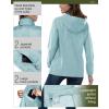 image33000ft Womens Rain Jacket Waterproof Lightweight Packable Raincoat with Hood for Golf Hiking Travel WindbreakerFog Blue