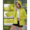 image33000ft Womens Rain Jacket Waterproof Lightweight Packable Raincoat with Hood for Golf Hiking Travel WindbreakerLemon Green