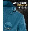 image33000ft Womens Rain Jacket Waterproof Lightweight Packable Raincoat with Hood for Golf Hiking Travel WindbreakerLight Blue
