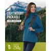 image33000ft Womens Rain Jacket Waterproof Lightweight Packable Raincoat with Hood for Golf Hiking Travel WindbreakerLight Blue